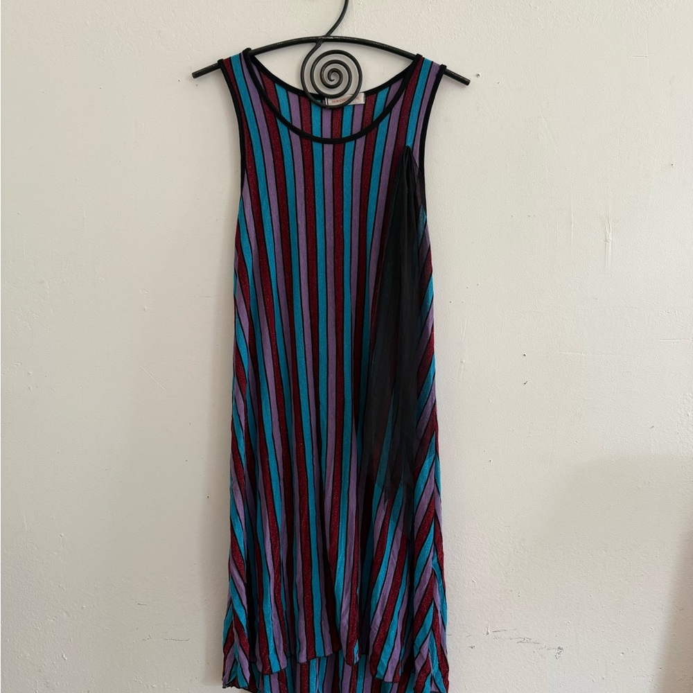 Striped Multicolor Sleeveless Dress (dolce vita)